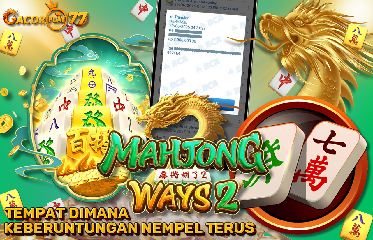 Selamat kepada user id : ra***4 Wede Rp 3.900.000 di Game MAHJONG WAYS 2 PG SOFT Cair Gk Sampe 1 Menit! Menang Mudah di Gacorplay77